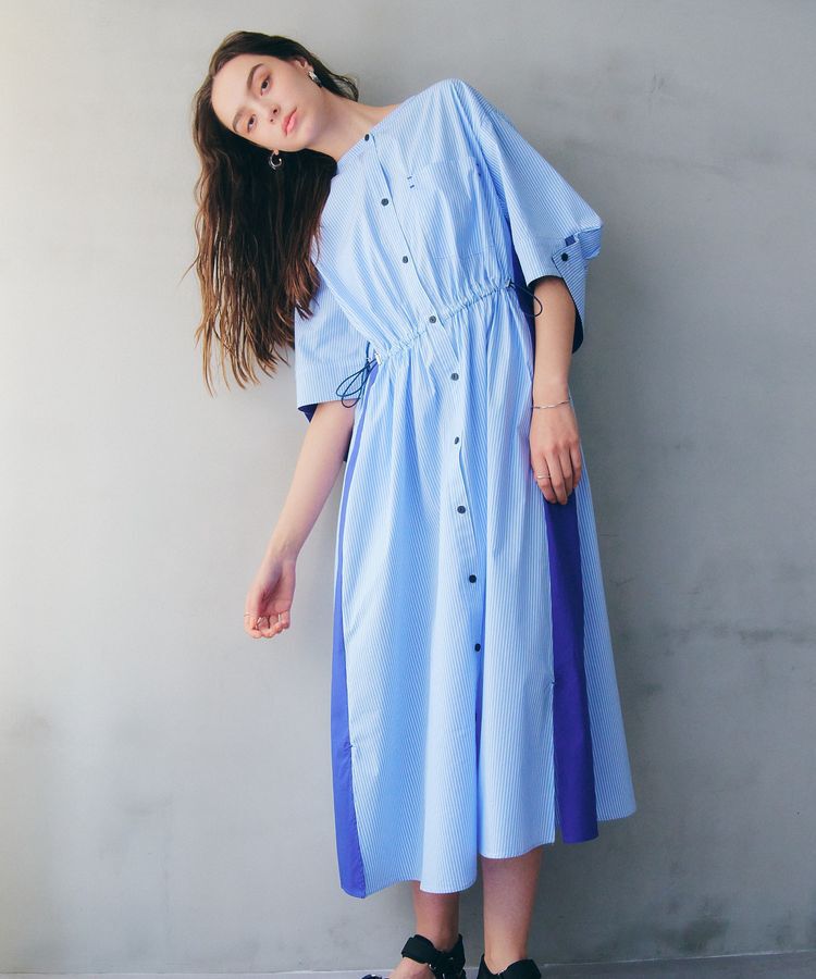 Editt by YECCA VECCA「ドロストシャツワンピース」|ワンピース|