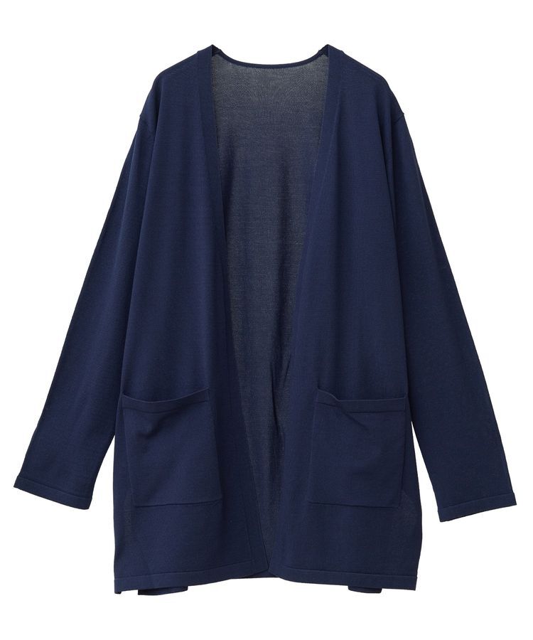 YECCA VECCA「【接触冷感】スリットミドル丈カーディガン」|カーディガン|