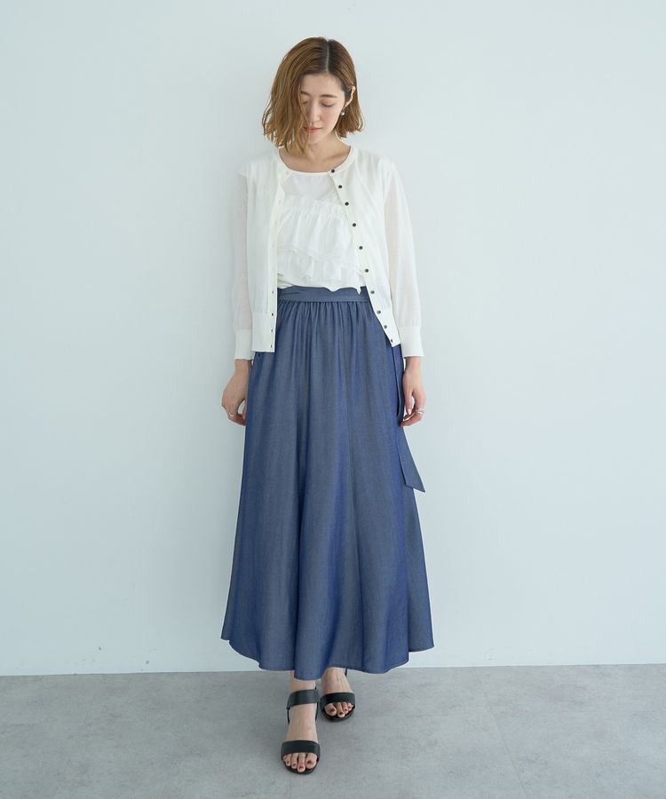 YECCA VECCA「ベルトデザインマーメイドスカート」|スカート|