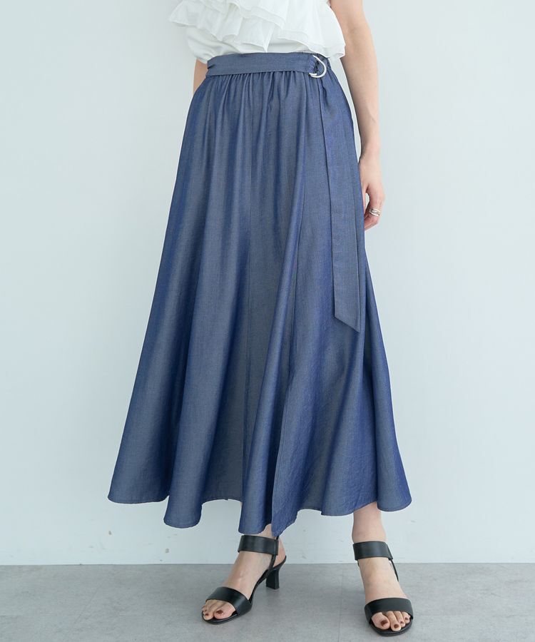 YECCA VECCA「ベルトデザインマーメイドスカート」|スカート|