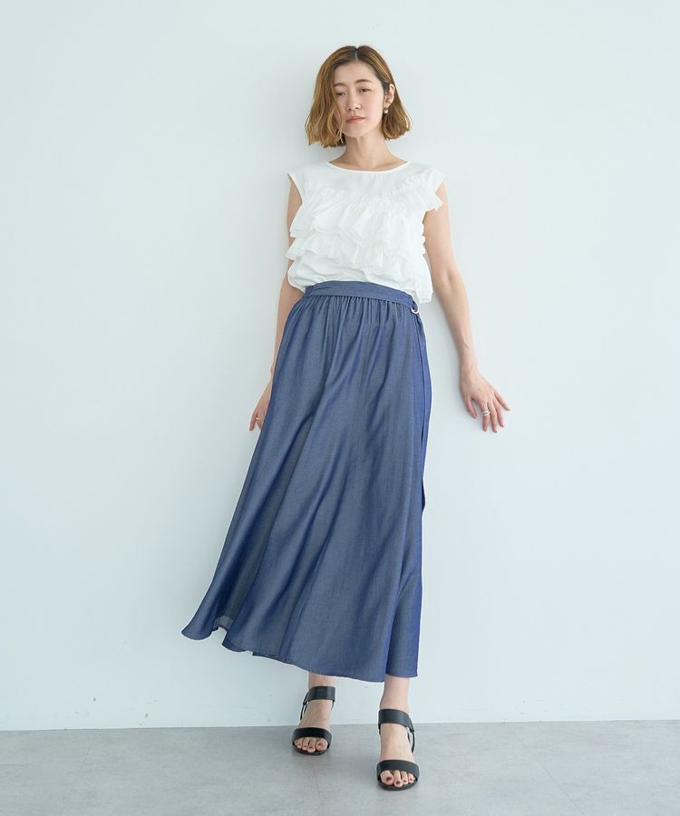 YECCA VECCA「ベルトデザインマーメイドスカート」|スカート|