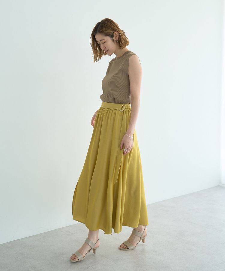 YECCA VECCA「ベルトデザインマーメイドスカート」|スカート|