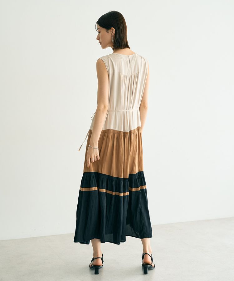 YECCA VECCA「マルチカラーギャザーワンピース」|ワンピース|