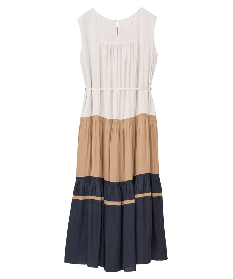 YECCA VECCA「マルチカラーギャザーワンピース」|ワンピース|