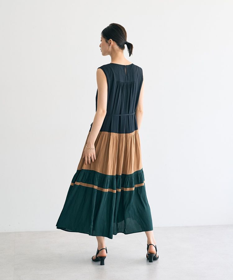 YECCA VECCA「マルチカラーギャザーワンピース」|ワンピース|