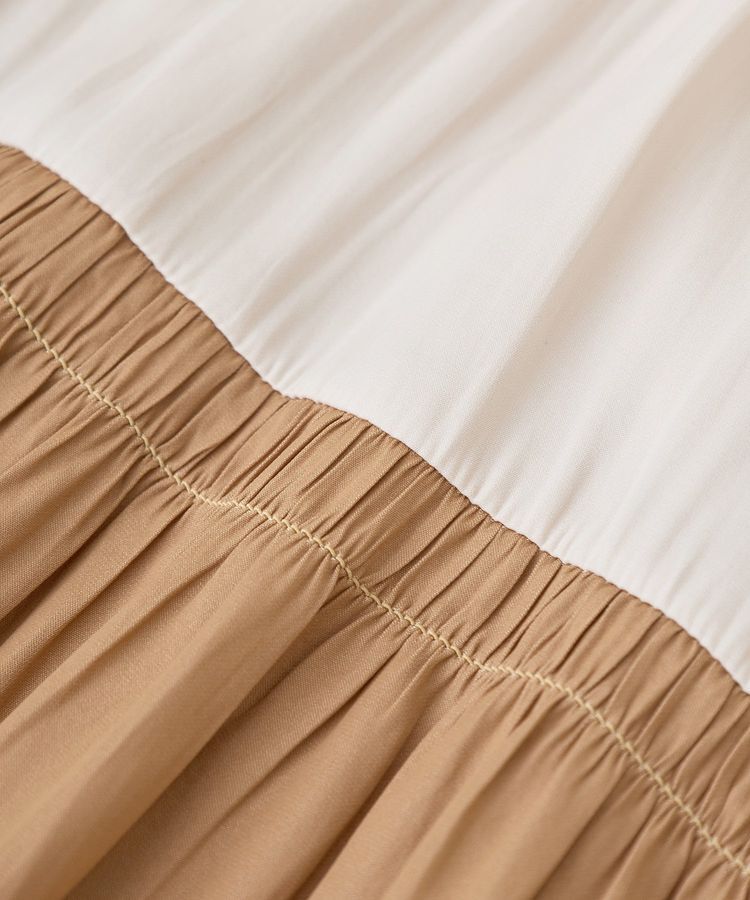 YECCA VECCA「マルチカラーギャザーワンピース」|ワンピース|