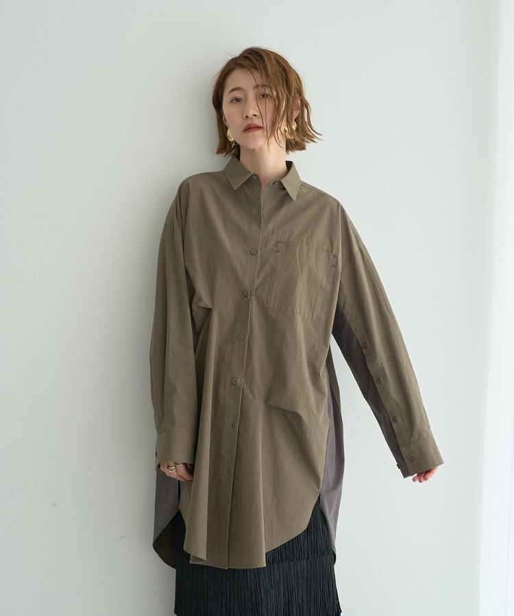 Editt by YECCA VECCA「2way袖デザインロングシャツ」|シャツ・ブラウス|