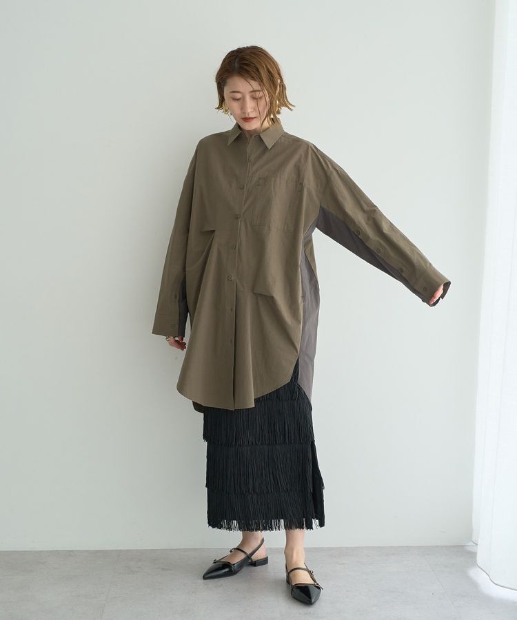 Editt by YECCA VECCA「2way袖デザインロングシャツ」|シャツ・ブラウス|