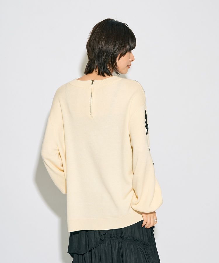 Editt by YECCA VECCA「【archive】コード刺繍ニット」|ニット・セーター|