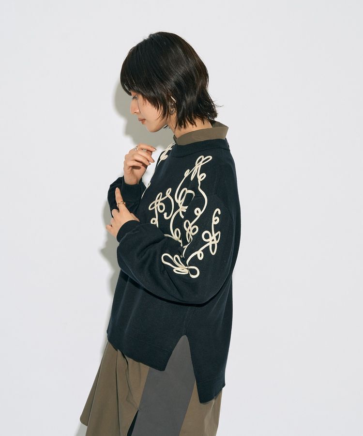 Editt by YECCA VECCA「【archive】コード刺繍ニット」|ニット・セーター|