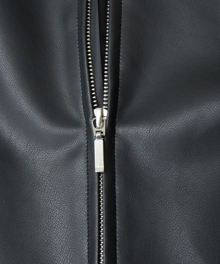 YECCA VECCA「ノーカラーライダースジャケット」|テーラードジャケット|