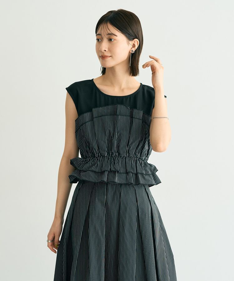 YECCA VECCA「ビスチェドッキングブラウス」|シャツ・ブラウス|