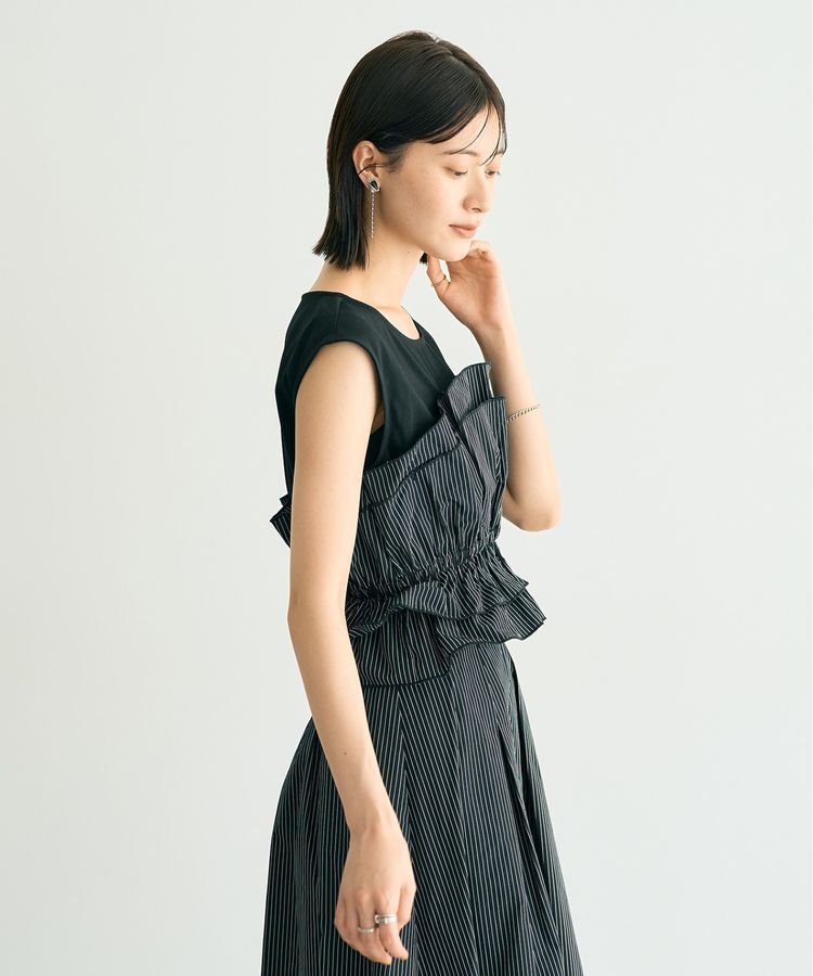 YECCA VECCA「ビスチェドッキングブラウス」|シャツ・ブラウス|