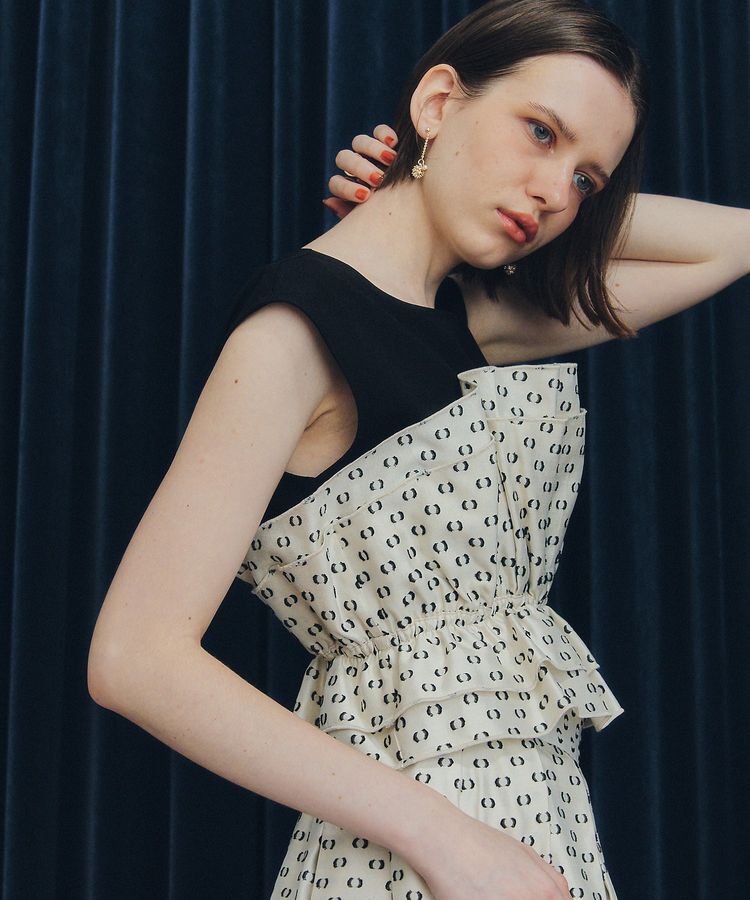 YECCA VECCA「ビスチェドッキングブラウス」|シャツ・ブラウス|