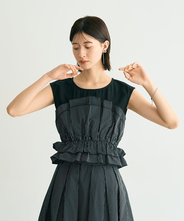 YECCA VECCA「ビスチェドッキングブラウス」|シャツ・ブラウス|