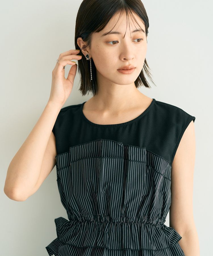 YECCA VECCA「ビスチェドッキングブラウス」|シャツ・ブラウス|