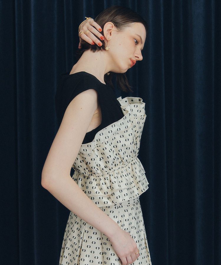 YECCA VECCA「ビスチェドッキングブラウス」|シャツ・ブラウス|