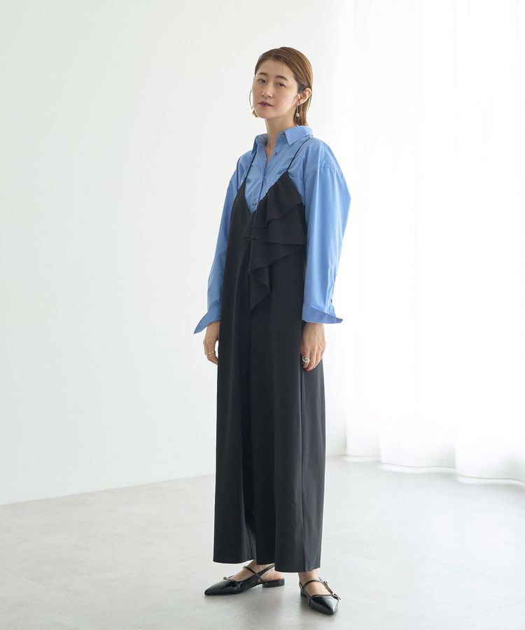 YECCA VECCA「ラッフルキャミオールインワン」|オールインワン|