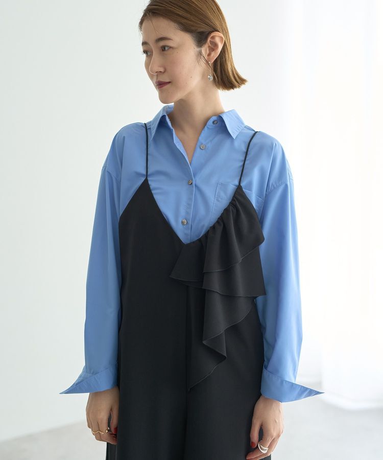 YECCA VECCA「ラッフルキャミオールインワン」|オールインワン|