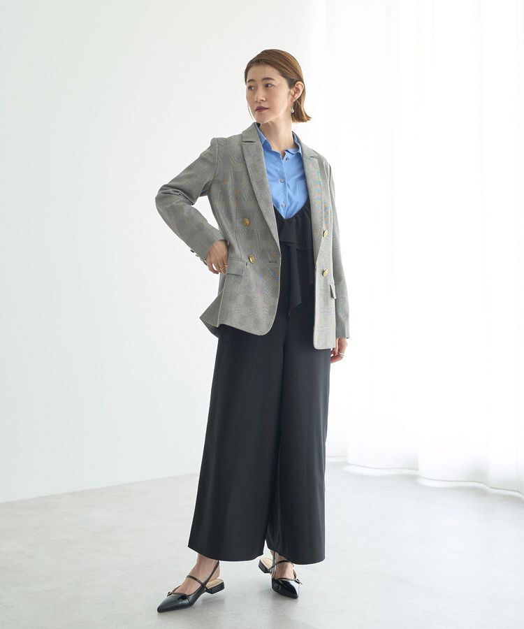 YECCA VECCA「ラッフルキャミオールインワン」|オールインワン|