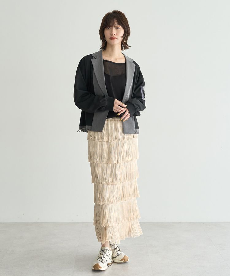 Editt by YECCA VECCA「MA-1風デザインジャケット」|テーラードジャケット|