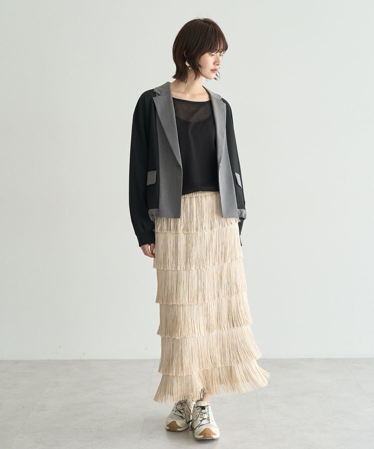 Editt by YECCA VECCA「MA-1風デザインジャケット」|テーラードジャケット|