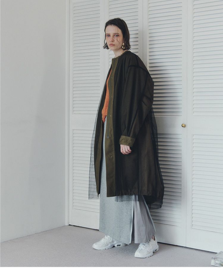 Editt by YECCA VECCA「2wayミリタリーコート」|ノーカラーコート|