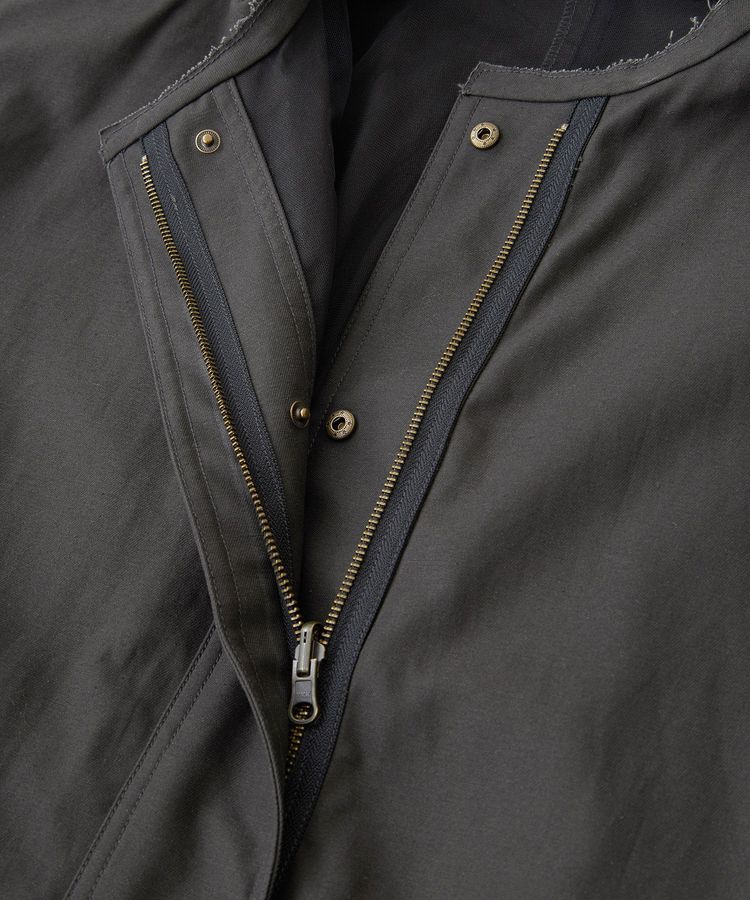 Editt by YECCA VECCA「2wayミリタリーコート」|ノーカラーコート|