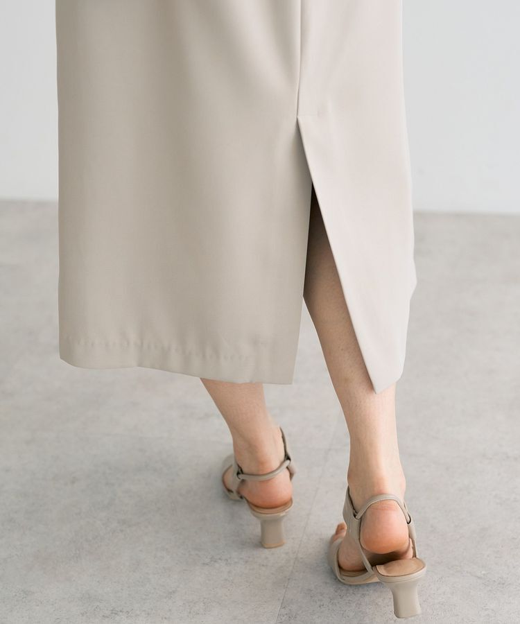 YECCA VECCA「ポケットデザインナロースカート」|タイト|