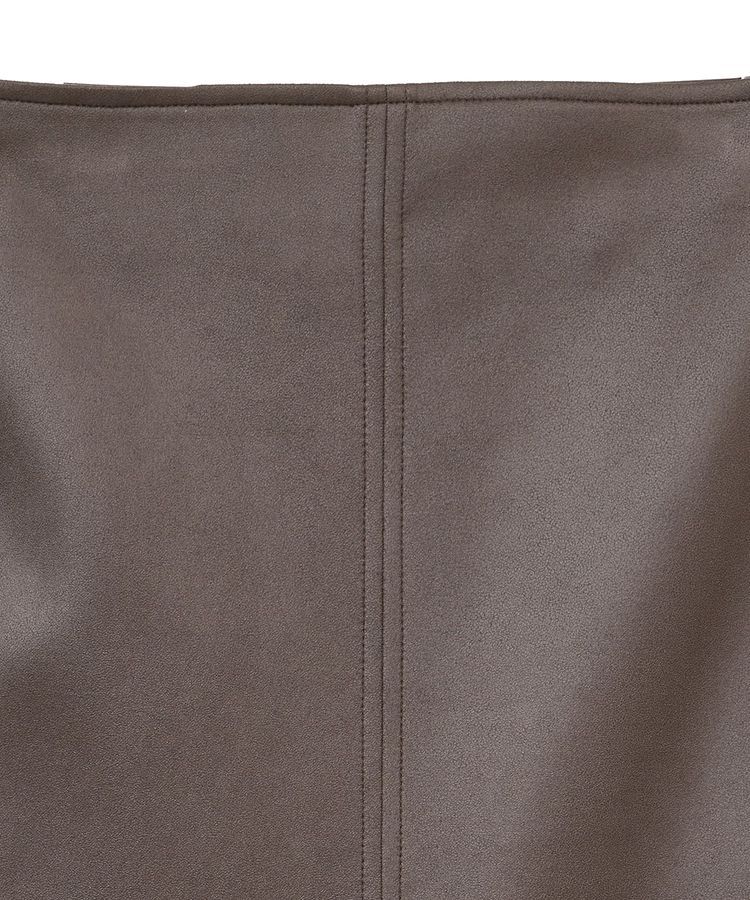 YECCA VECCA「レザーライクナロースカート」|タイト|