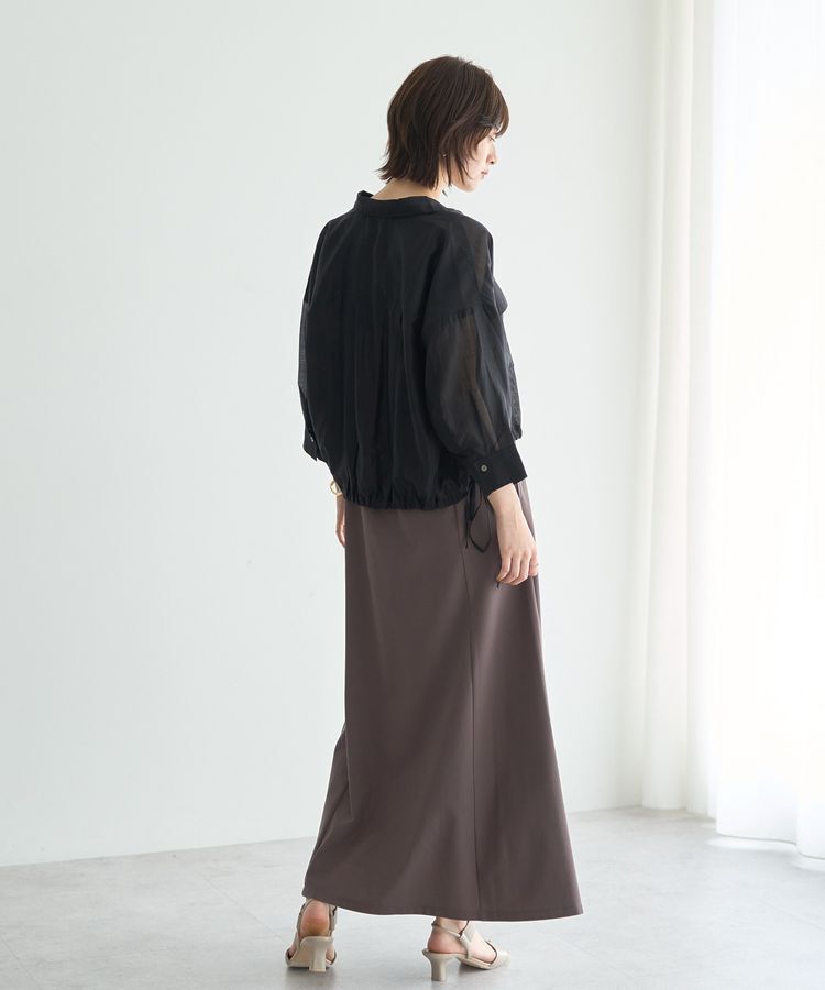 YECCA VECCA「【2点SET】シアーシャツ&times;Aラインキャミワンピース」|ワンピース|