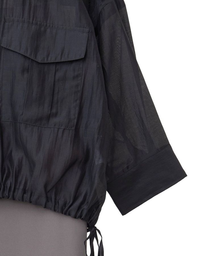 YECCA VECCA「【2点SET】シアーシャツ&times;Aラインキャミワンピース」|ワンピース|