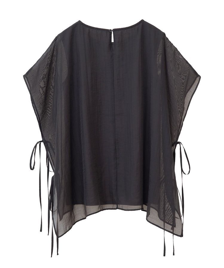 YECCA VECCA「サイドリボンシアーレイヤードプルオーバー」|Tシャツ・カットソー|