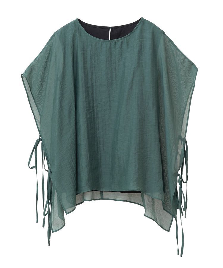 YECCA VECCA「サイドリボンシアーレイヤードプルオーバー」|Tシャツ・カットソー|