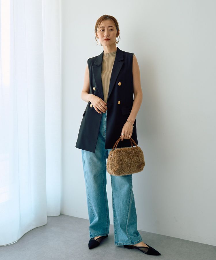 YECCA VECCA「【cache cache】エコファー２wayトート」|ショルダー・メッセンジャー|