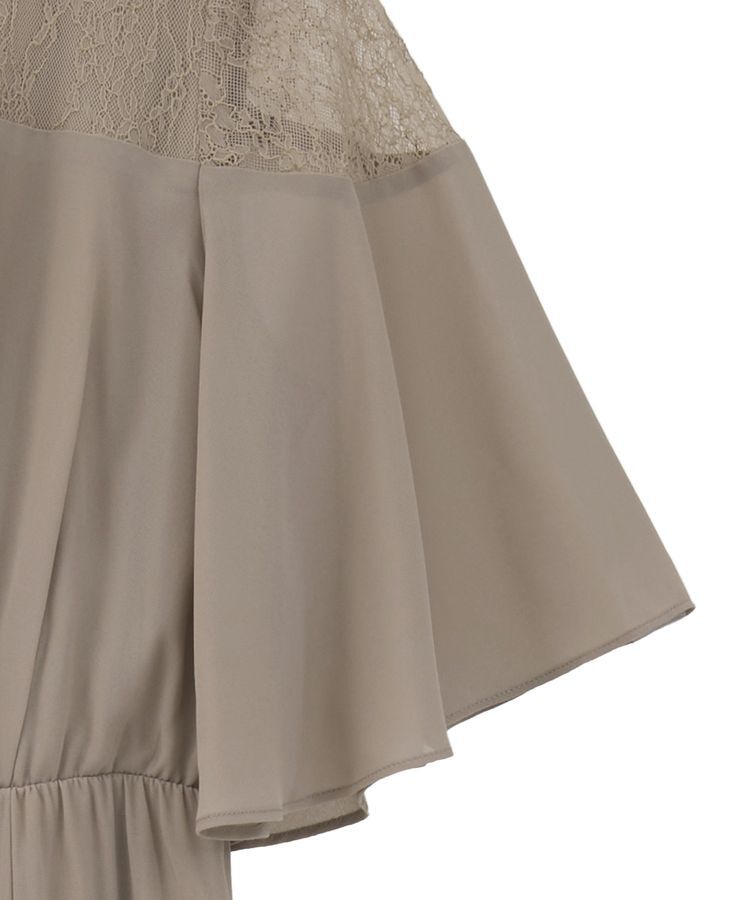 YECCA VECCA「レース切替シフォンドレス」|ワンピース|