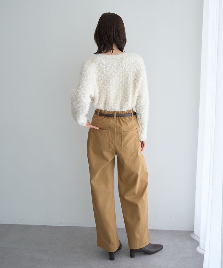 YECCA VECCA「ストレッチツイルワイドストレートパンツ」|その他|