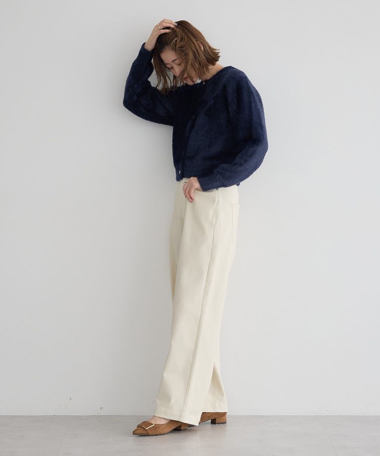 YECCA VECCA「ストレッチツイルワイドストレートパンツ」|その他|