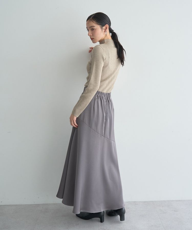 YECCA VECCA「ラメ混ハイネックリブニット」|ニット・セーター|