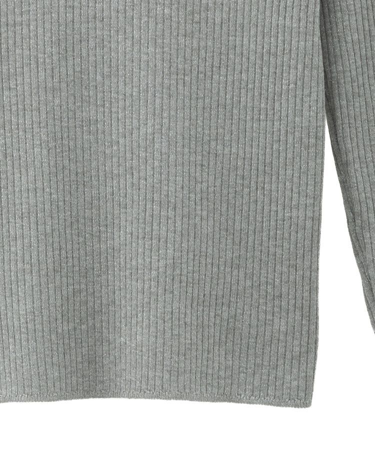 YECCA VECCA「ラメ混ハイネックリブニット」|ニット・セーター|