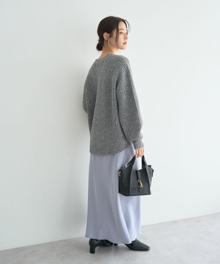 YECCA VECCA「ラメMIX畦編みニット」|ニット・セーター|