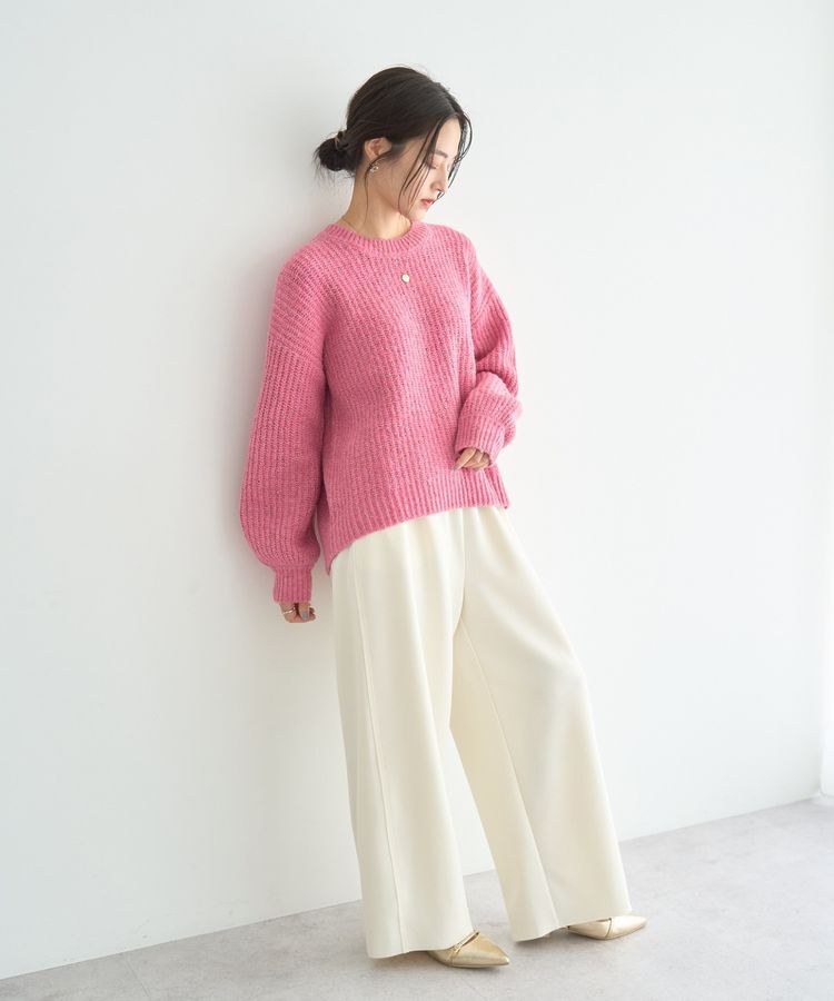 YECCA VECCA「ラメMIX畦編みニット」|ニット・セーター|