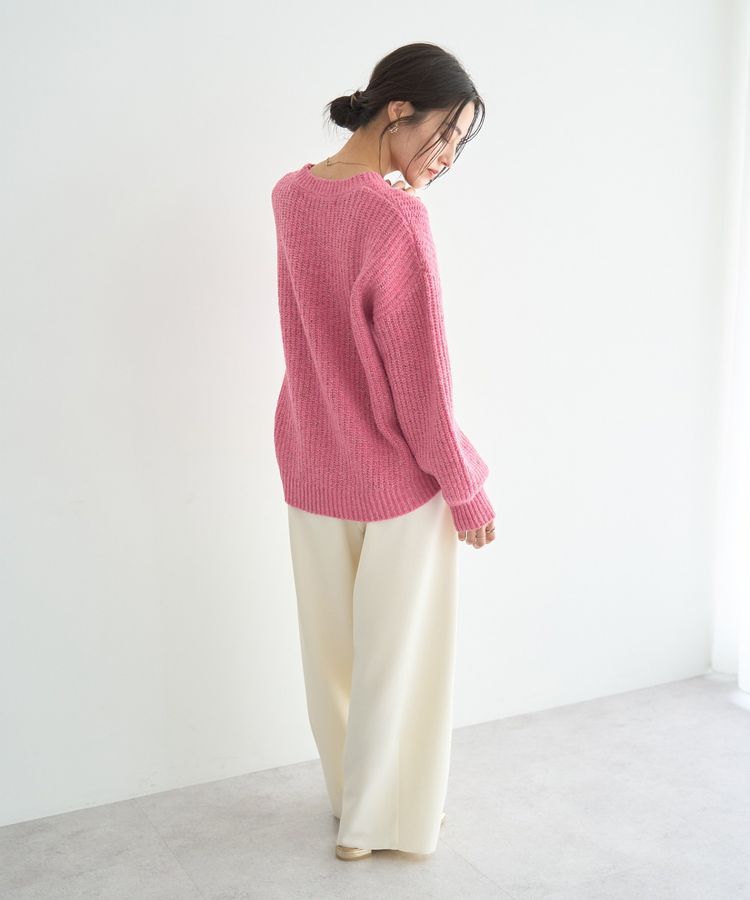 YECCA VECCA「ラメMIX畦編みニット」|ニット・セーター|