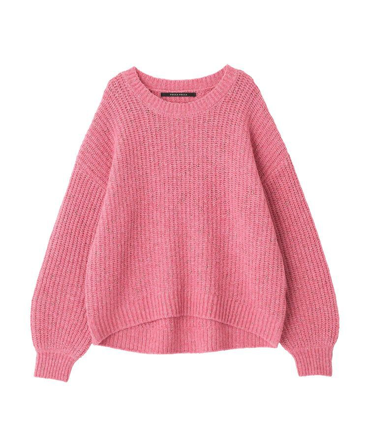 YECCA VECCA「ラメMIX畦編みニット」|ニット・セーター|