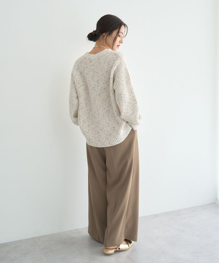 YECCA VECCA「ラメMIX畦編みニット」|ニット・セーター|