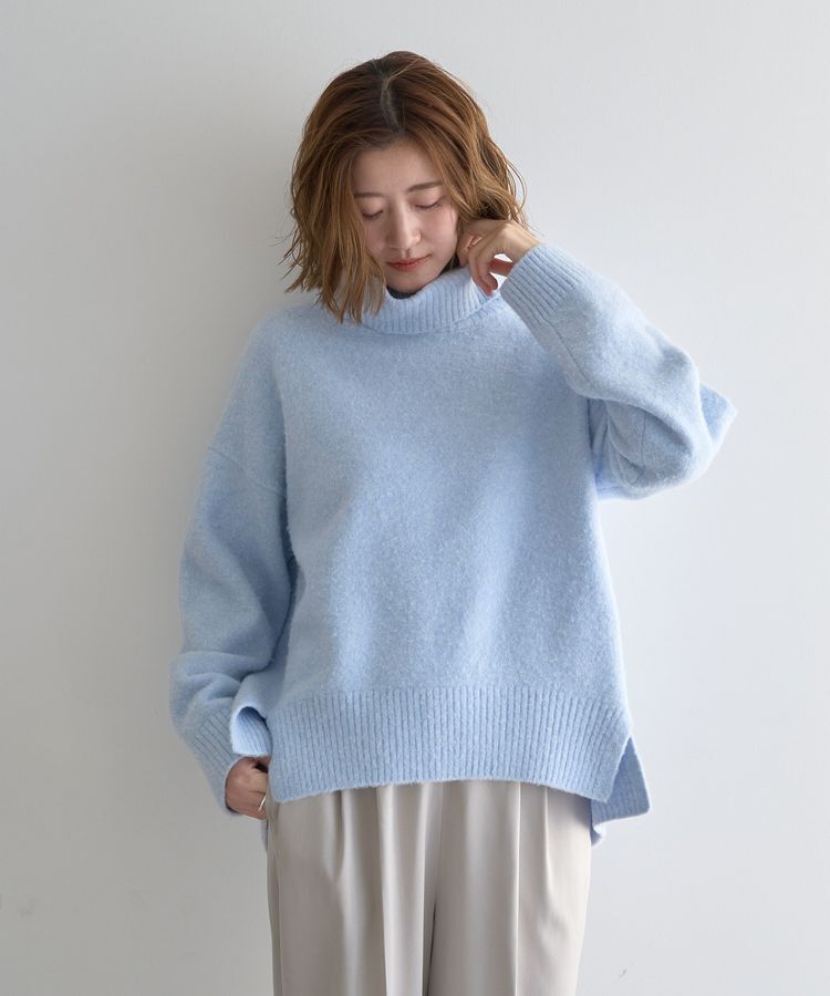 YECCA VECCA「スリットタートルネックニット」|ニット・セーター|Sax