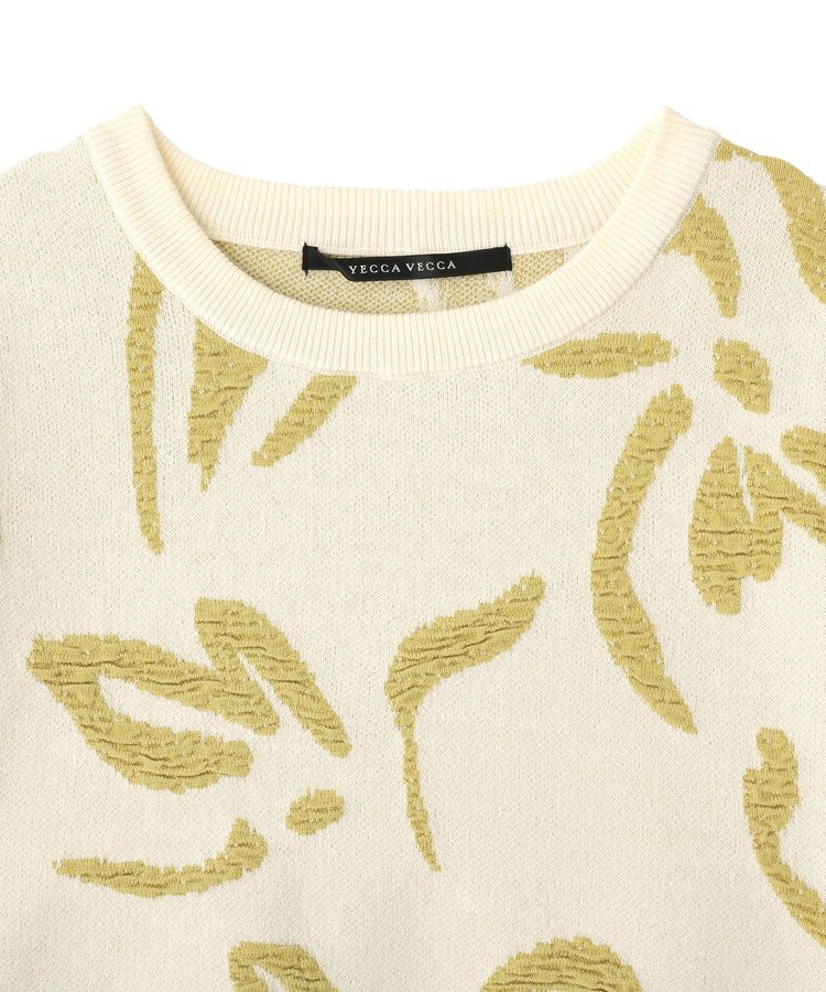 YECCA VECCA「アート柄ふくれジャガードニット」|ニット・セーター|