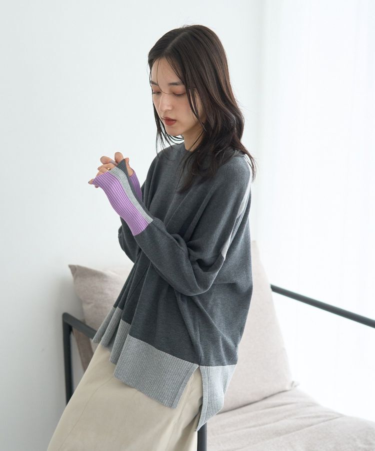 YECCA VECCA「カラーブロッキングニット」|ニット・セーター|