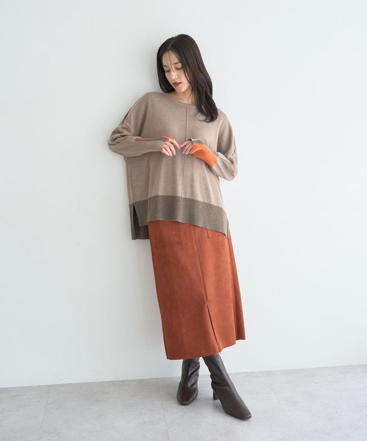 YECCA VECCA「カラーブロッキングニット」|ニット・セーター|