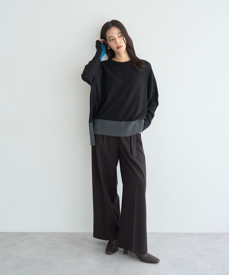 YECCA VECCA「カラーブロッキングニット」|ニット・セーター|